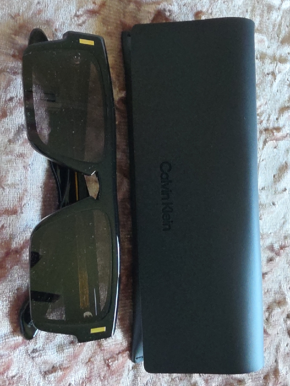 Calvin Klein Black Frame Sunglasses with Matching Black Case